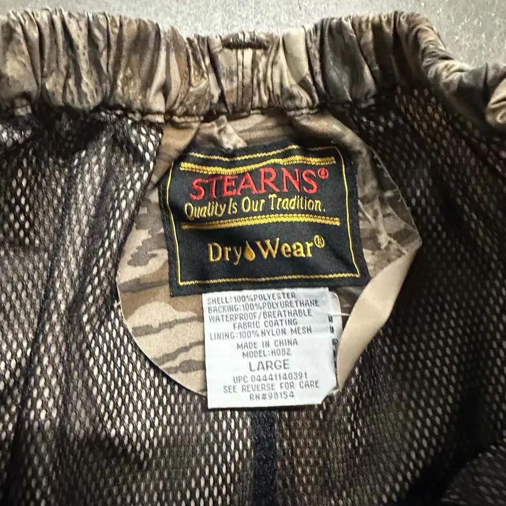 Stearns Dry Wear H082 Mossy Oak Break Up Camo Waterproof Pants Large